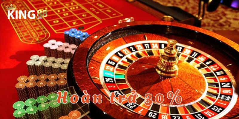 hoàn trả cược lên đến 30 phần trăm